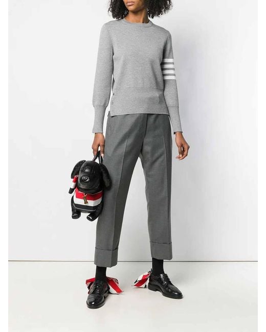 Thom Browne Gray Classic Backstrap Trouser