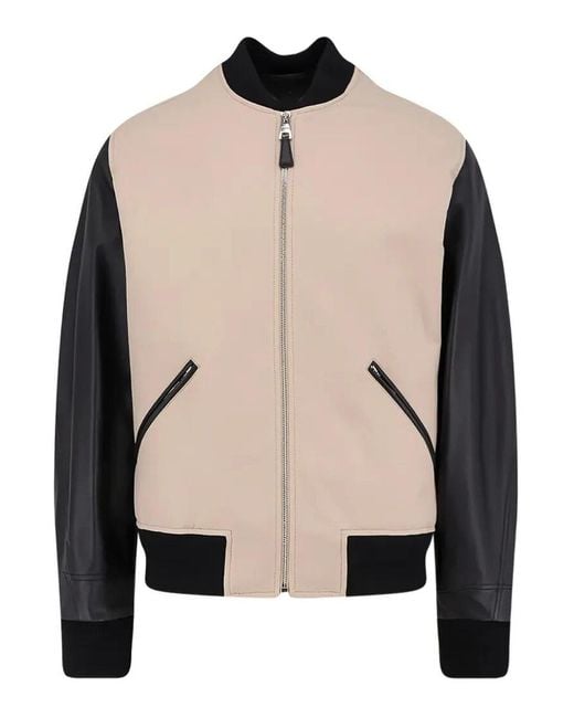 Givenchy Natural Panelled Bomber Jacket for men