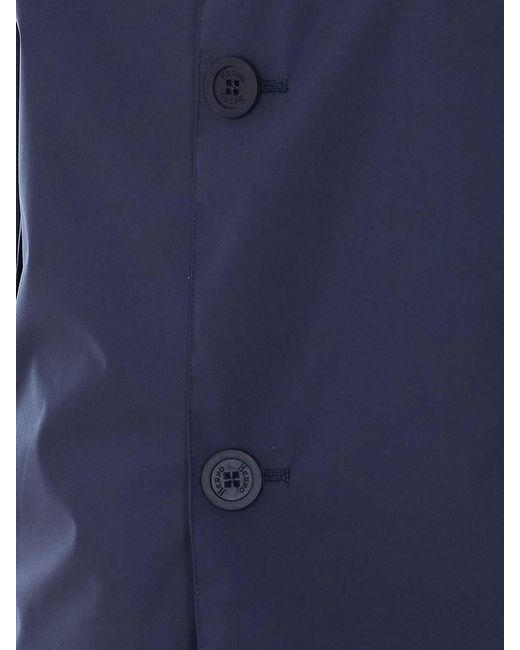 Herno Blue Rain Jacket for men
