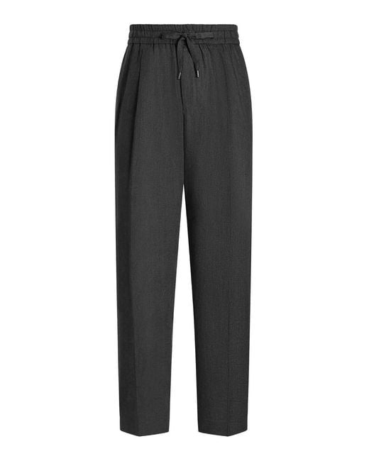 Dolce & Gabbana Gray Drawstring Jogging Trousers for men