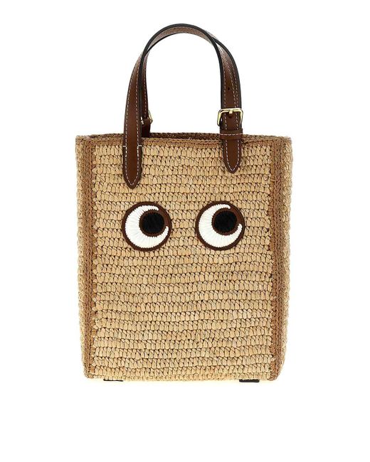 Anya Hindmarch Natural Mini Eyes N/s Shopping Bag