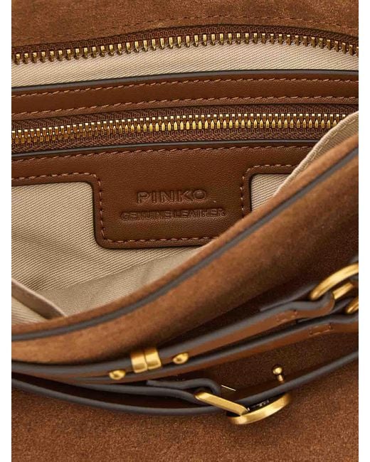 Pinko Brown Belt Mini Small Shoulder Bag