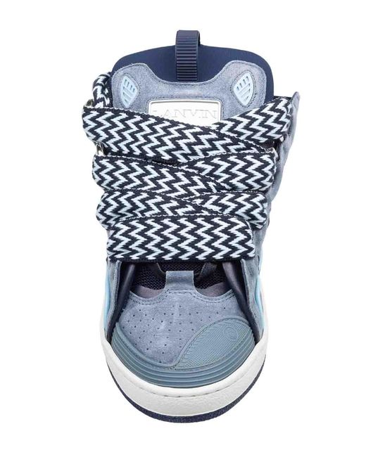 Lanvin Blue Curb Sneakers for men