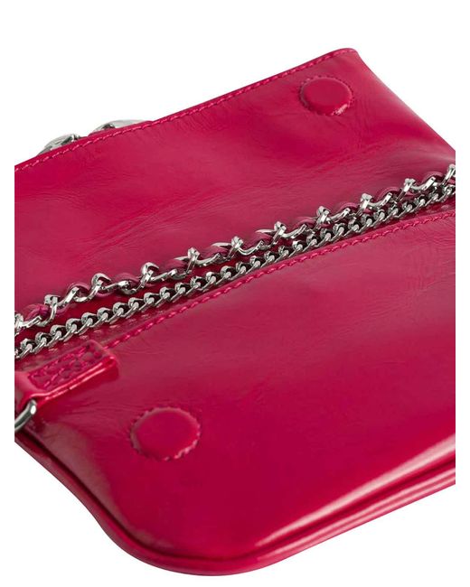 Zadig & Voltaire Pink Rock Nano Vintage Patent