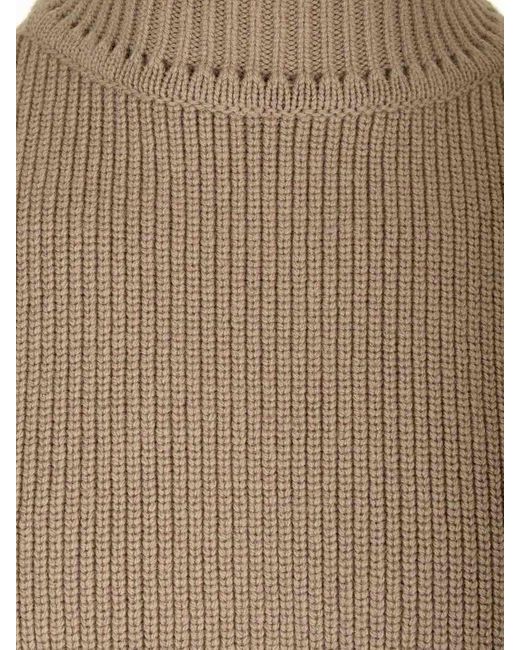 Rick Owens Brown Turtleneck Sweater for men