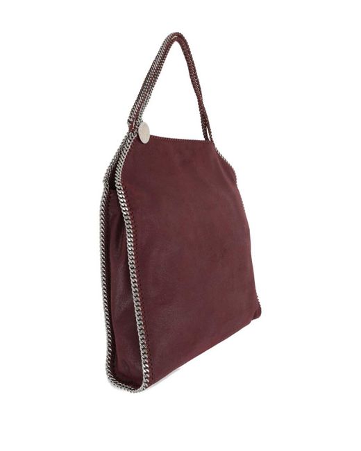 Stella McCartney Purple Large Burgundy Tote Bag
