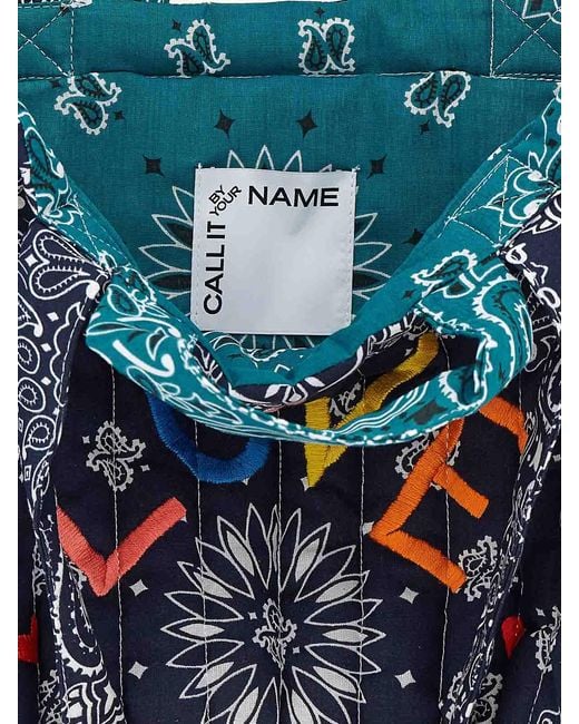 Call it By Your Name Blue Medium Shopping Bag