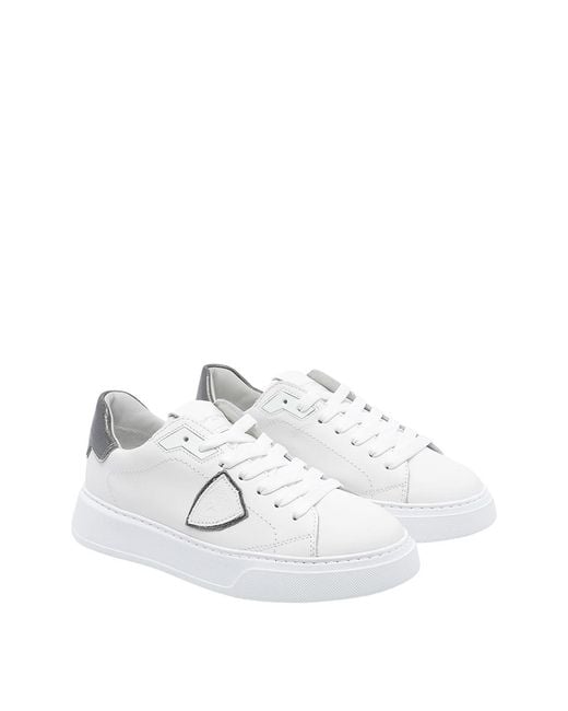 Philippe Model White Temple Sneakers