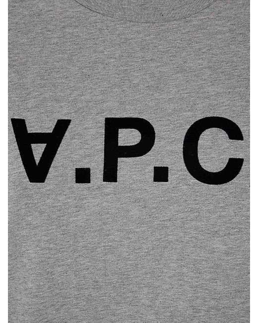 A.P.C. Gray Standard Big Vpc Sweater