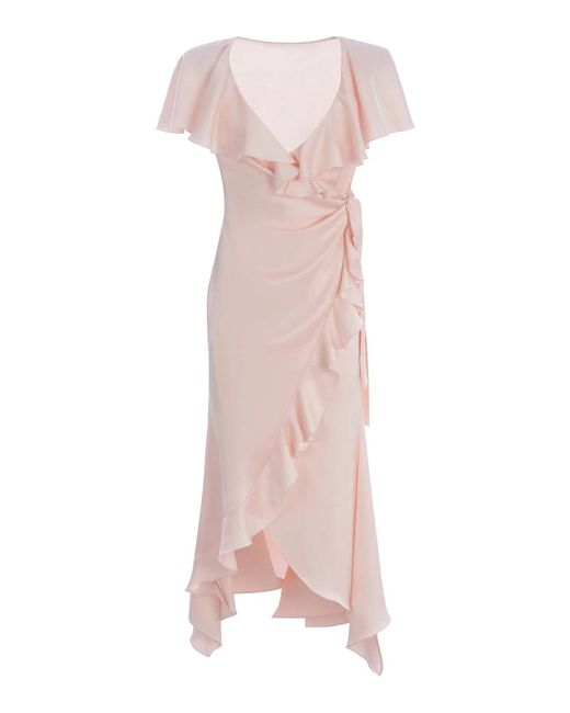 Philosophy Di Lorenzo Serafini Pink Satin Dress