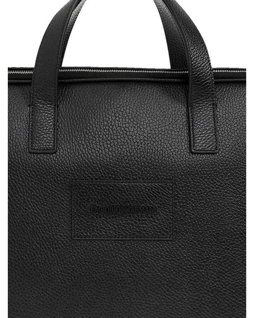 Emporio Armani Black Douffle Bag for men