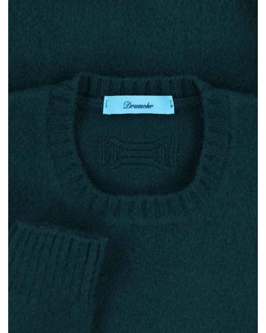 Drumohr Green Wool Sweater for men