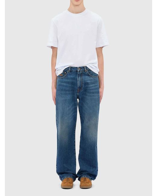 MSGM Blue Pants for men