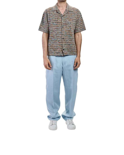Paul Smith Gray Mc Shirt Classic Stripe Ps for men
