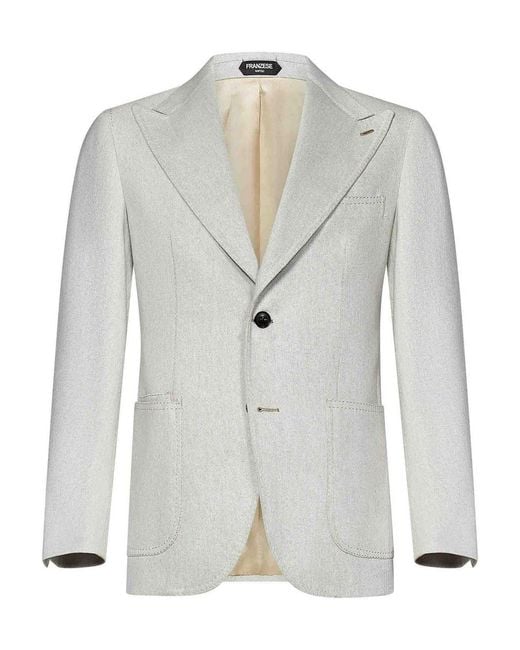Franzese Collection White Australis Denim Super for men