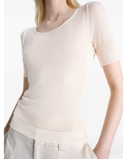 Lemaire White Seamless Trompe L'Oeil Top