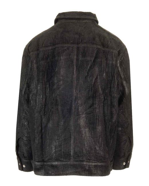 Rick Owens Black Jumbo Worker Jacket for men