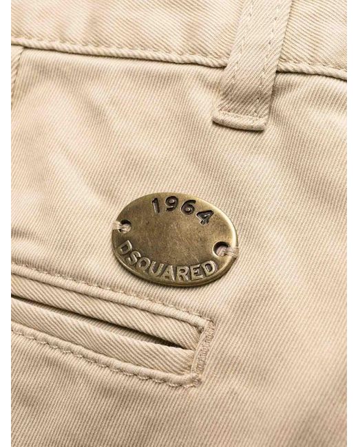 DSquared² Natural Cotton Chino Trousers for men