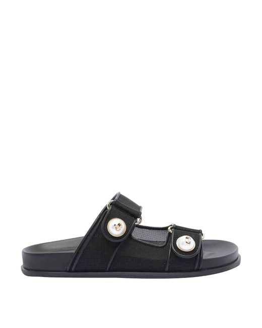 Jimmy Choo Black Fayence Sandals