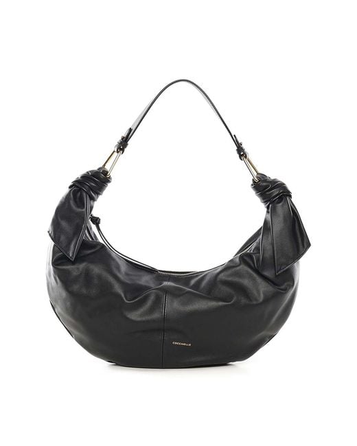 Coccinelle Black Furoshiki Leather Bag