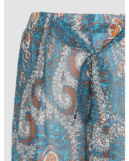 Etro Blue Wide Leg Pants
