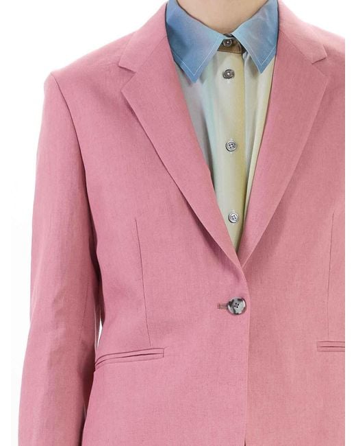 Paul Smith Pink Complete Linen Jacket