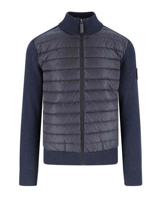 Canada Goose Blue Hybridge Padded Cardigan for men