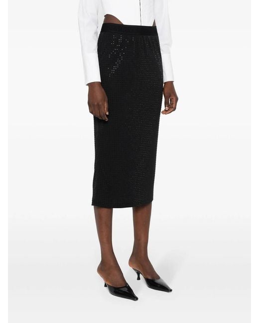 Versace Jeans Couture Black Midi Skirts
