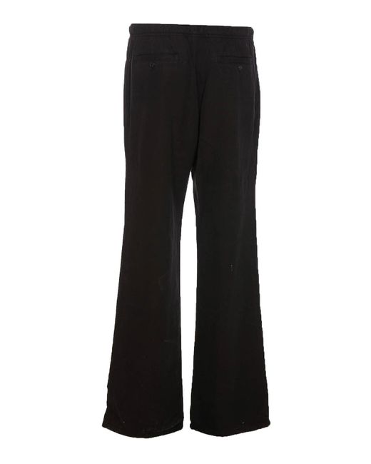 Palm Angels Black Monogram Track Pants for men