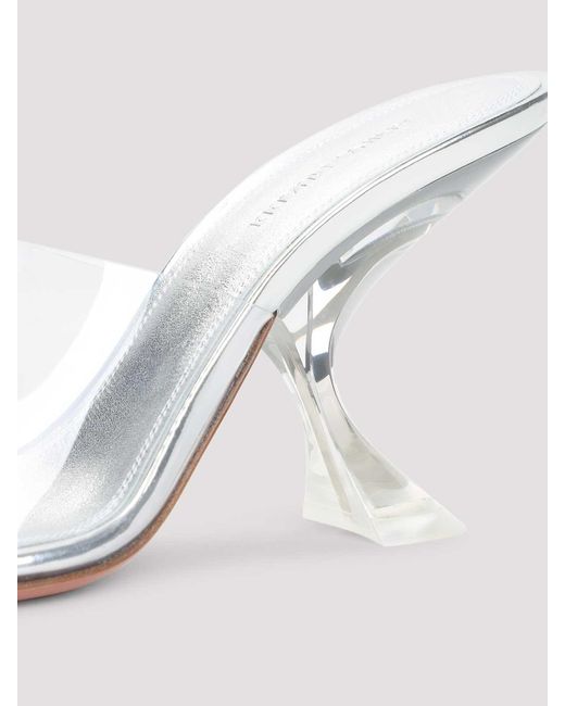 AMINA MUADDI White Taylor Glass 90 Sandals