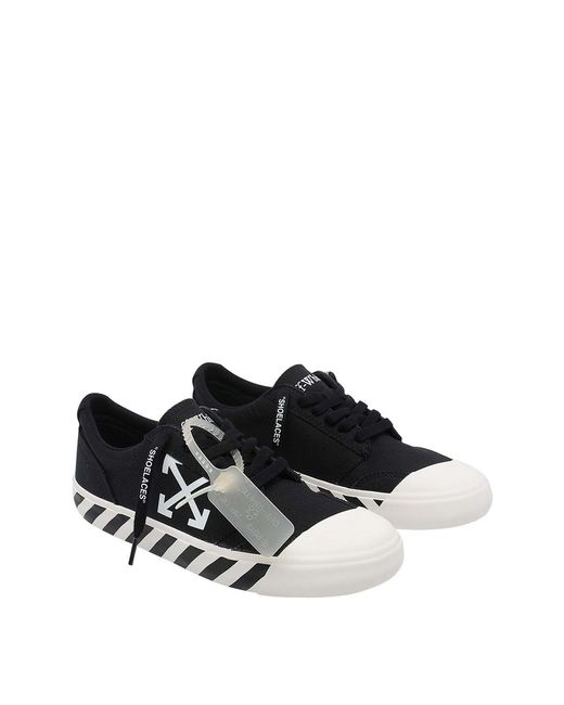 Off-White c/o Virgil Abloh Black Vulcanized Undercut Sneakers for men