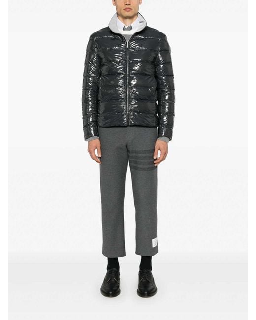 Thom Browne Black Reversible Zip-Up Puffer Jacket for men