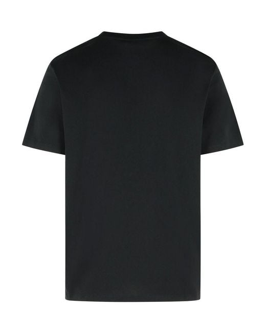Balmain Black Cotton T-Shirt for men