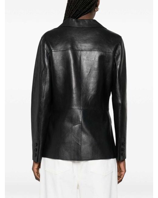 P.A.R.O.S.H. Black Leather Jacket