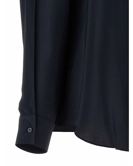 Fabiana Filippi Blue Collar Detail Shirt