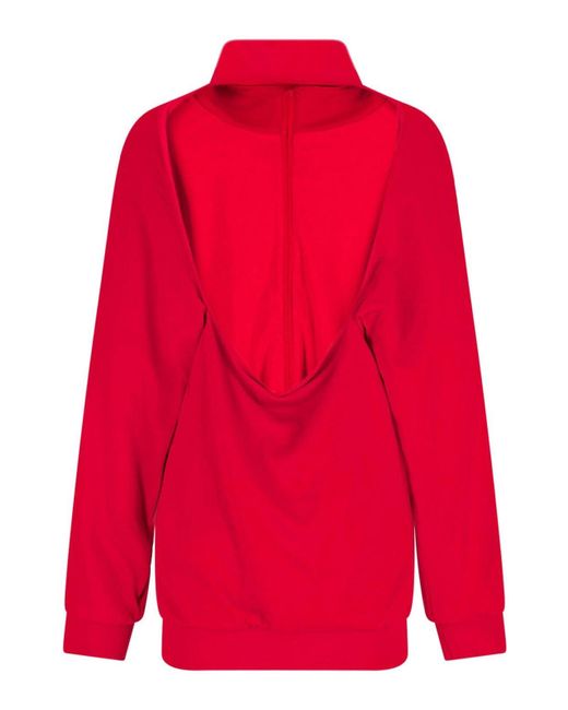 Balenciaga Red 'Back Tracksuit' Dress