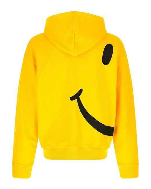 Moschino Yellow 'Smileyâ' Hoodie for men