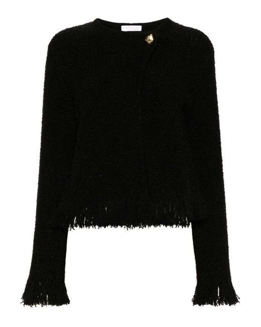 Chloé Black Collarless Short Fitted Jacket