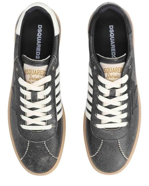 DSquared² Black Sneaker Rebels for men