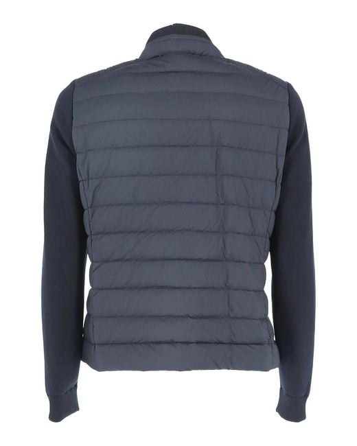 Moorer Blue Padded Coat for men