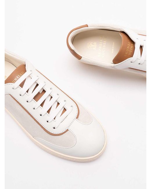 Brunello Cucinelli White Sneakers for men