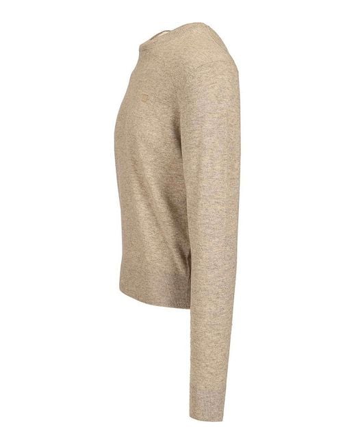 Acne Natural Crew Neck Sweater for men