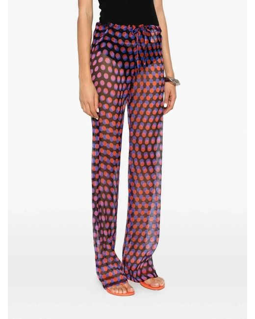 Dries Van Noten Red Pacjas