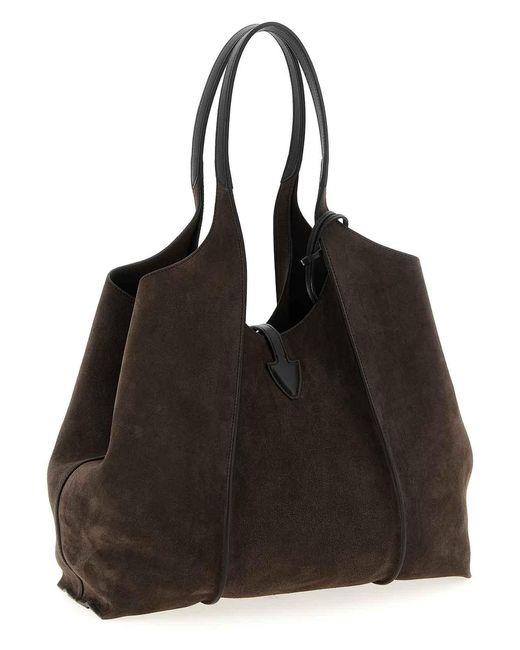 Tod's Black Medium Shopping Bag