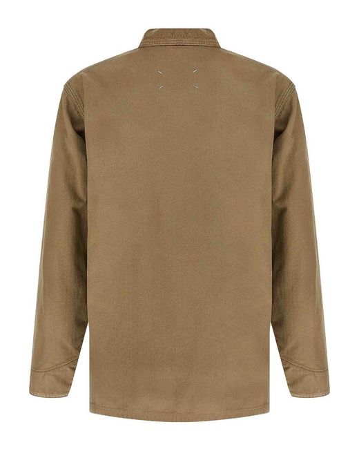 Maison Margiela Brown Herringbone Jacket for men