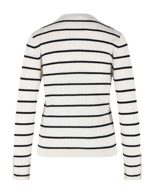 Max Mara White Pedale Cashmere And Silk Cardigan