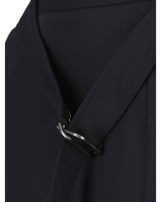 Burberry Blue Wool Maxi Skirt