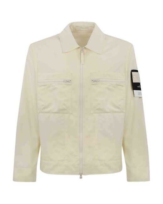 Stone Island Natural Cotton Jacket for men