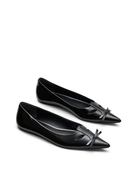 Marc Jacobs Black Leather Ballerinas