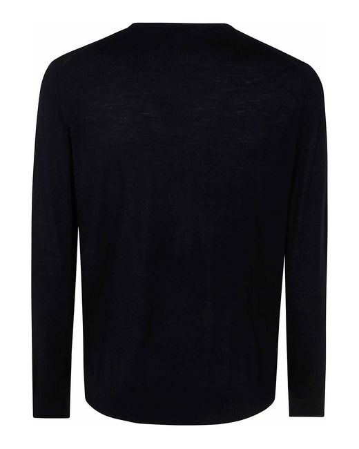 Nuur Blue Long Sleeves Round Neck for men